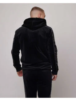 Veste à Capuche Bande Logo Strass