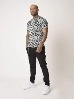 Tee-Shirt Motif Zébré Graphique