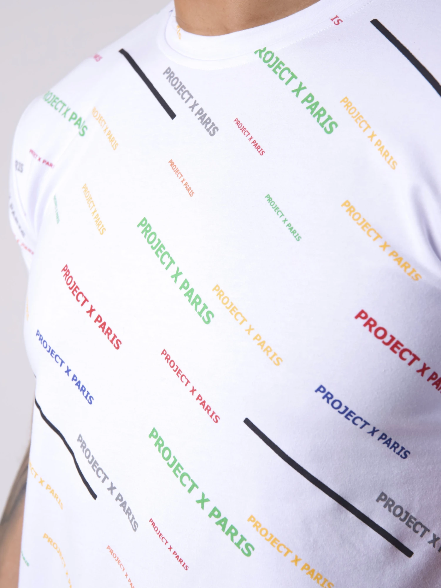 Tee-shirt Imprimé Logo All Over Diagonale – Image 2