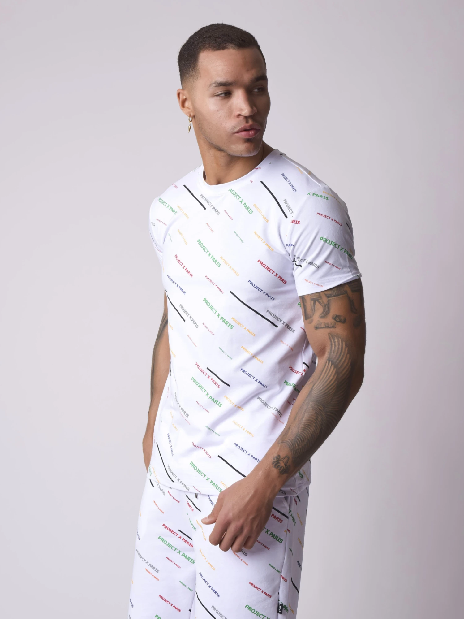 Tee-shirt Imprimé Logo All Over Diagonale – Image 3