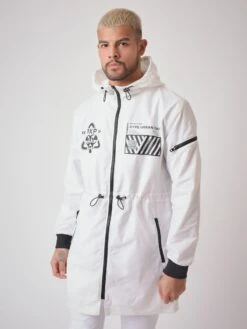 Coupe Vent Long Black & White "Baba Collab"