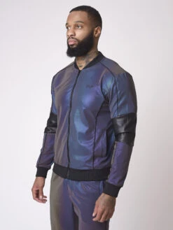 Veste Style Bomber Empiècement Reflect