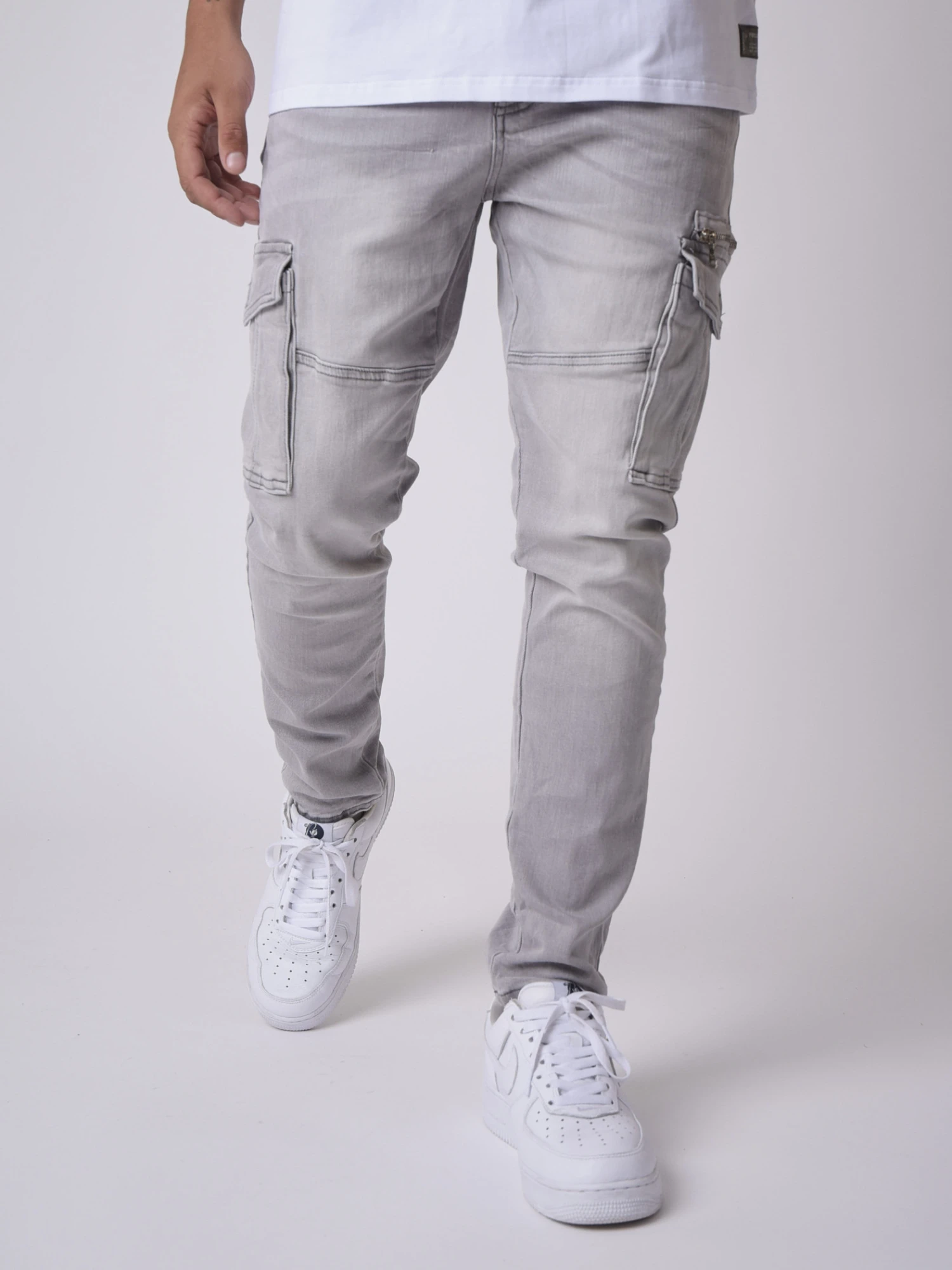 Pantalon Style Cargo Poche Plaquées – Image 2