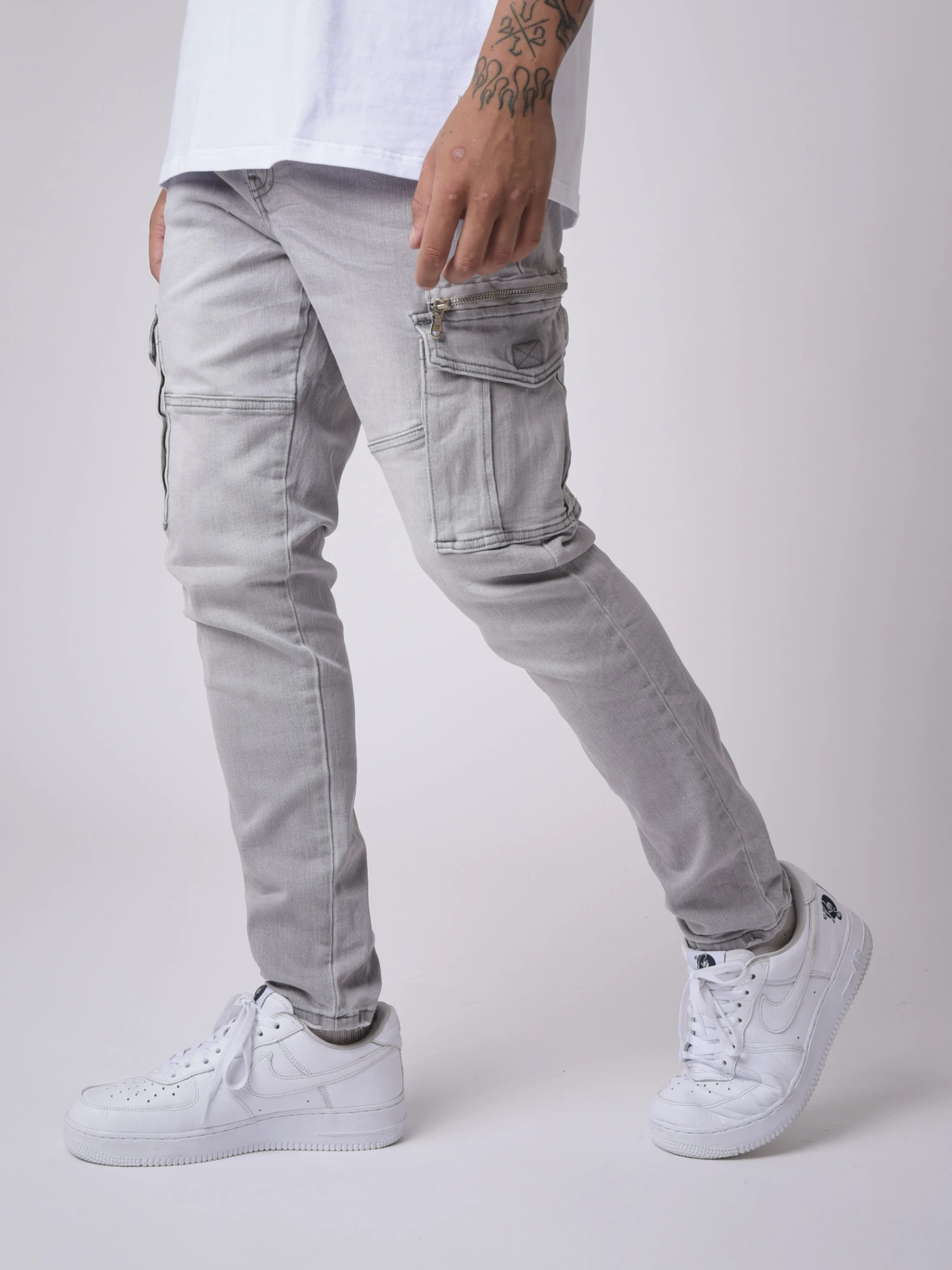Pantalon Style Cargo Poche Plaquées – Image 4