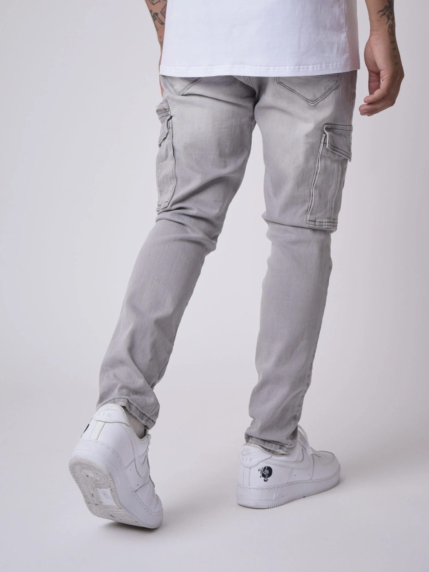 Pantalon Style Cargo Poche Plaquées
