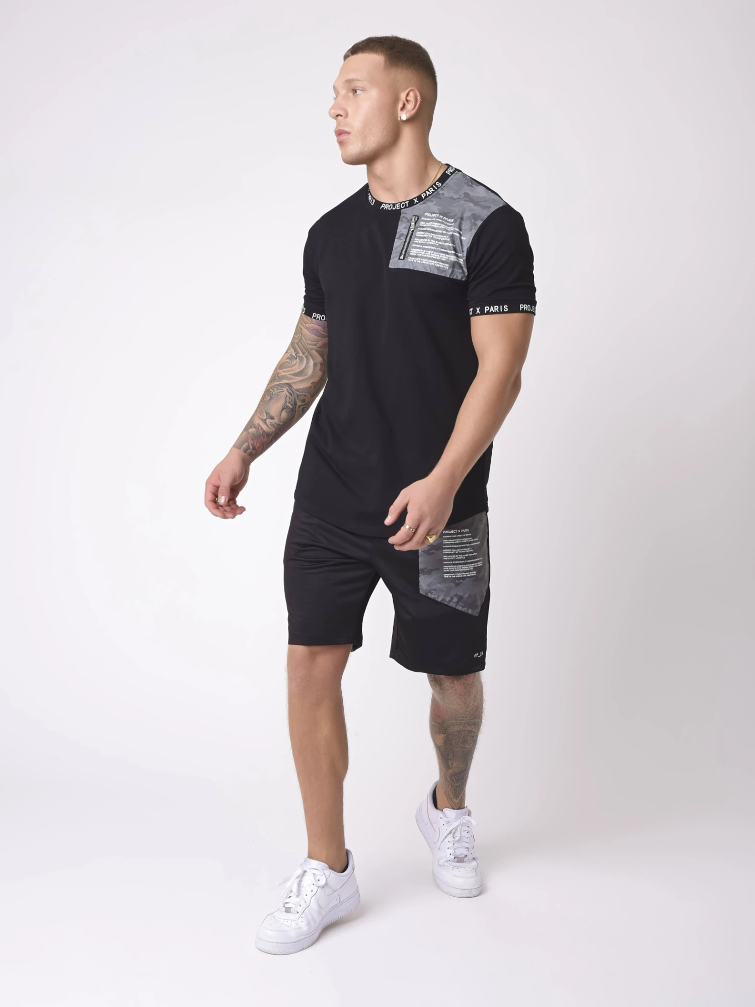 Tee-shirt Empiècement Militaire Reflect – Image 3