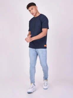 Tee-shirt Simple Broderie Manche