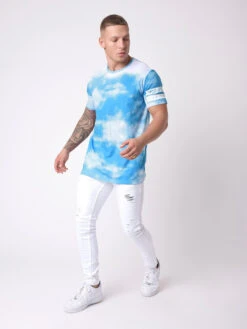 Tee-Shirt Impression Nuage Abstrait Pois