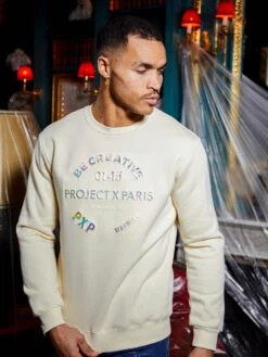 Sweat Avec Logo Relief Irisé