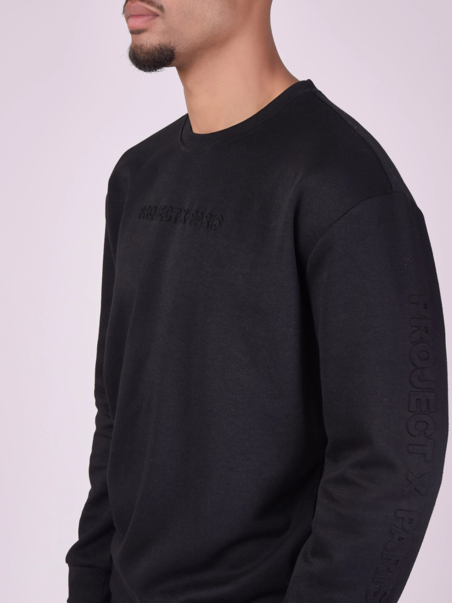 Sweat Col Rond Logo Relief Basic – Image 2