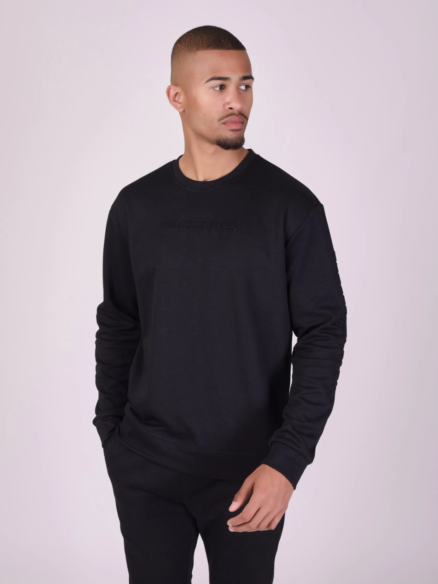 Sweat Col Rond Logo Relief Basic – Image 4