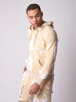 Sweat à Capuche Motif Peinture