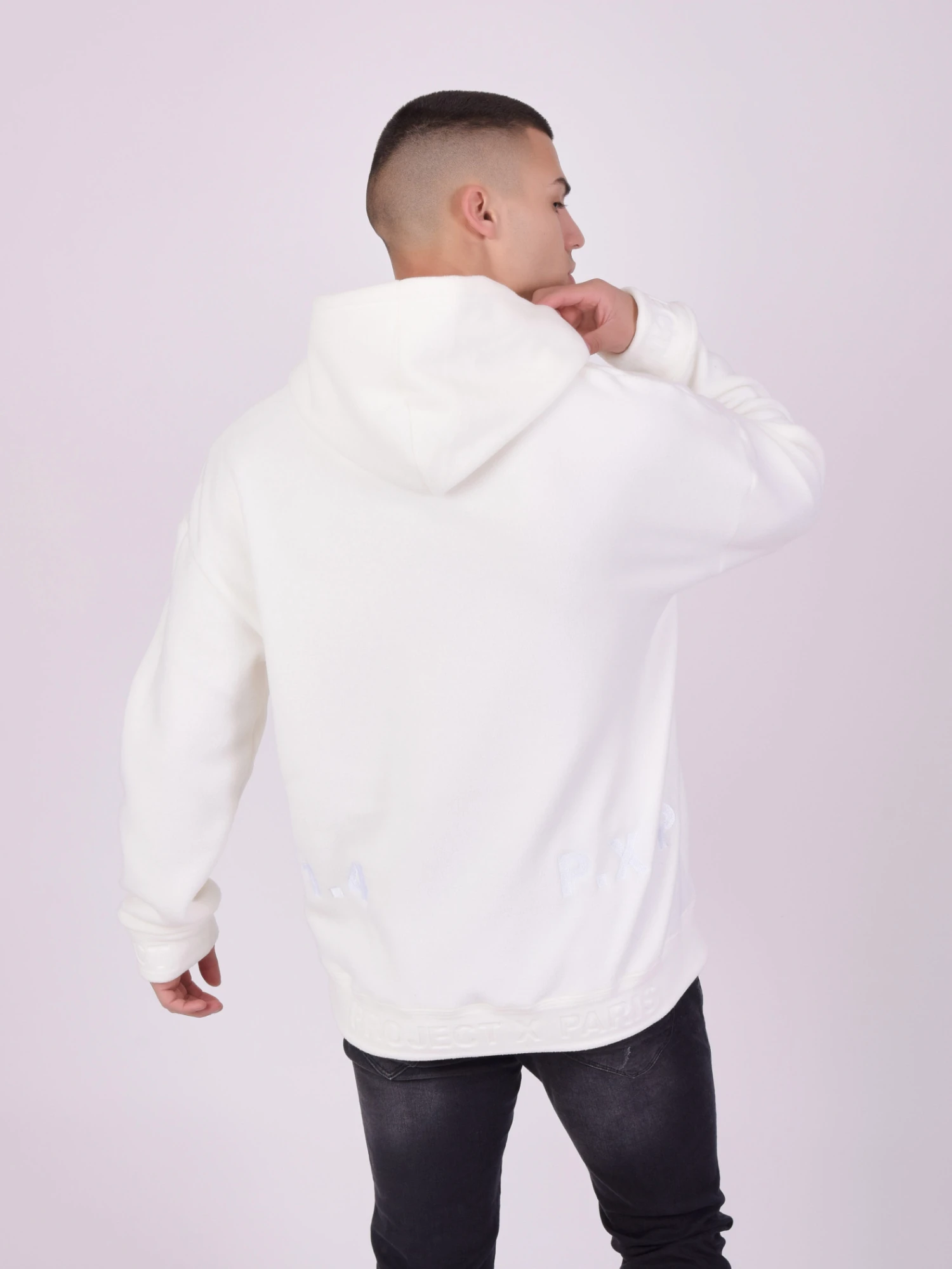 Sweat à Capuche Polaire Double Logo – Image 2