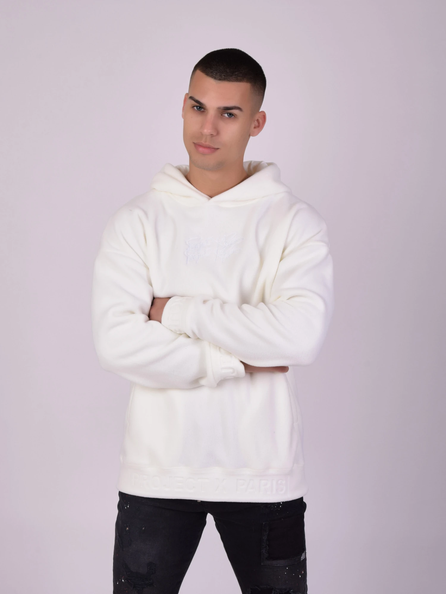 Sweat à Capuche Polaire Double Logo – Image 4