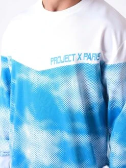 Sweat Col Rond Impression Nuage