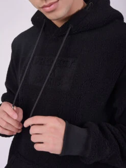 Sweat à Capuche Type Pilou Logo Embossé