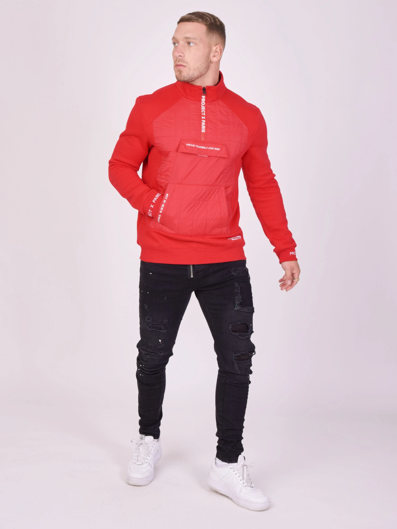 Sweat Enfilable Avec Matelassage Carré Devant – Image 3