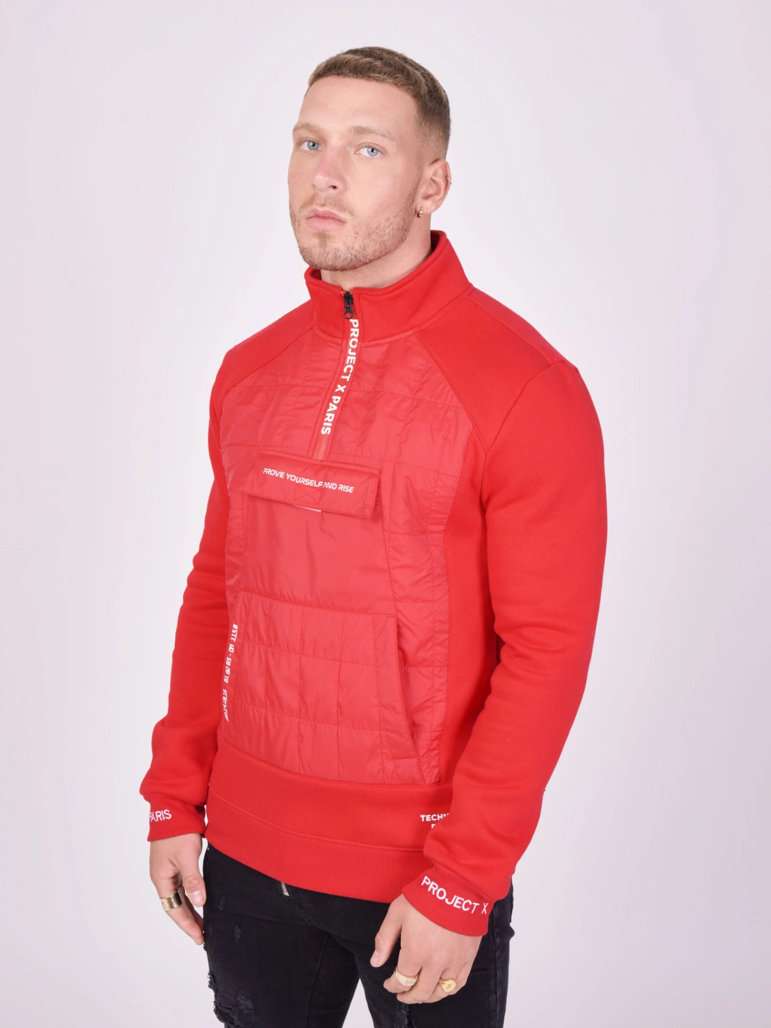 Sweat Enfilable Avec Matelassage Carré Devant – Image 4