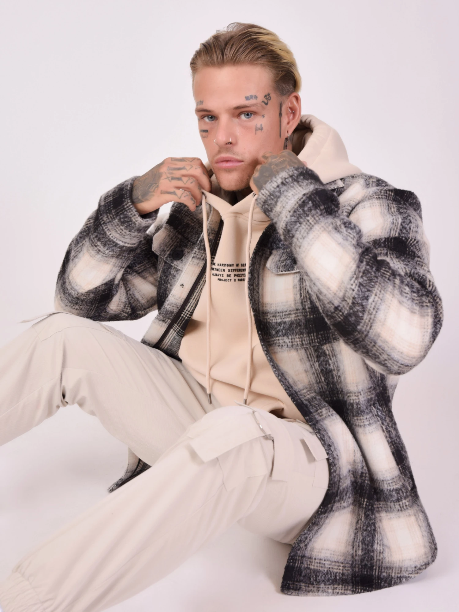 Surchemise Motif Carreaux Plaid – Image 2