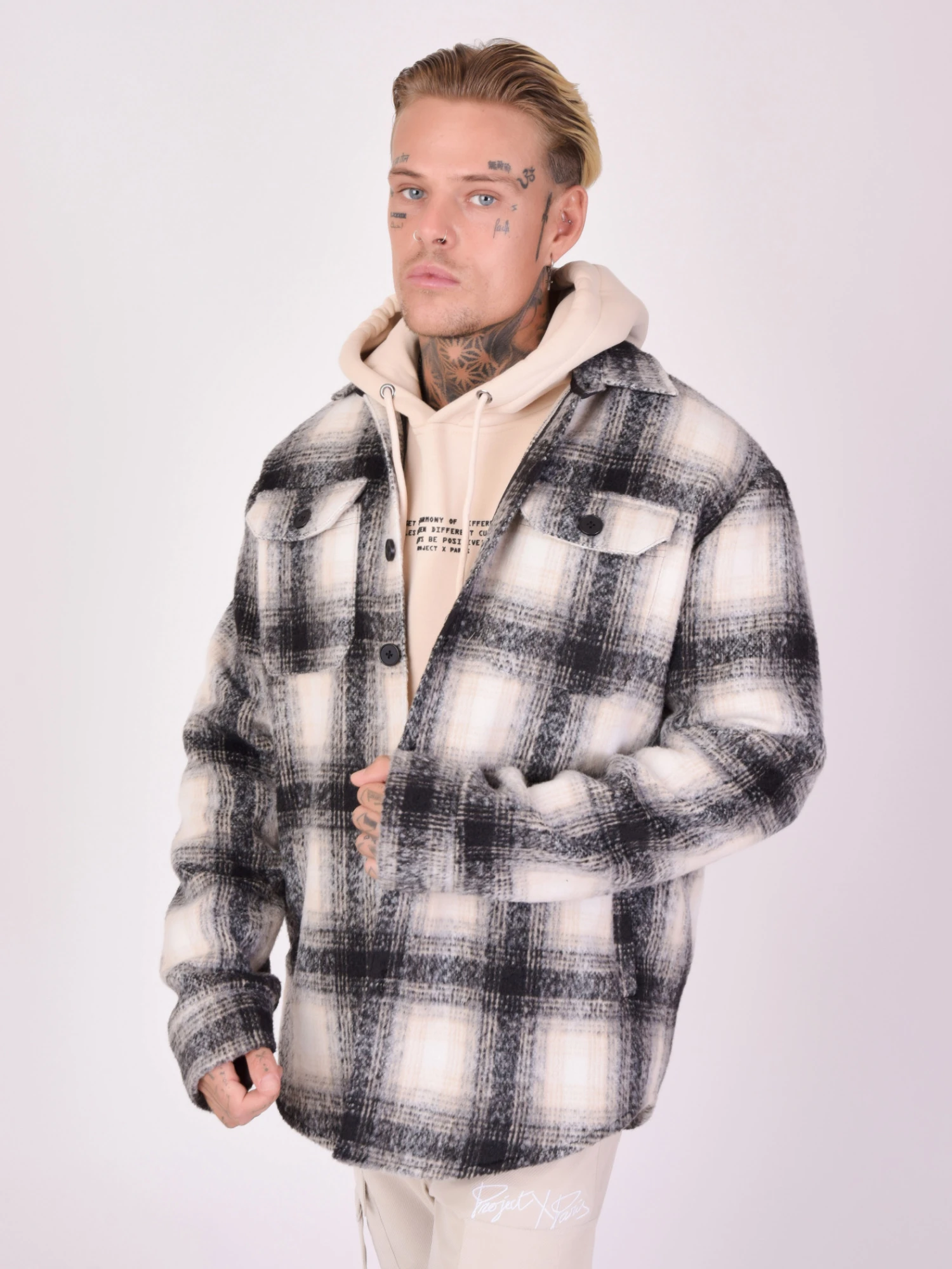 Surchemise Motif Carreaux Plaid – Image 3