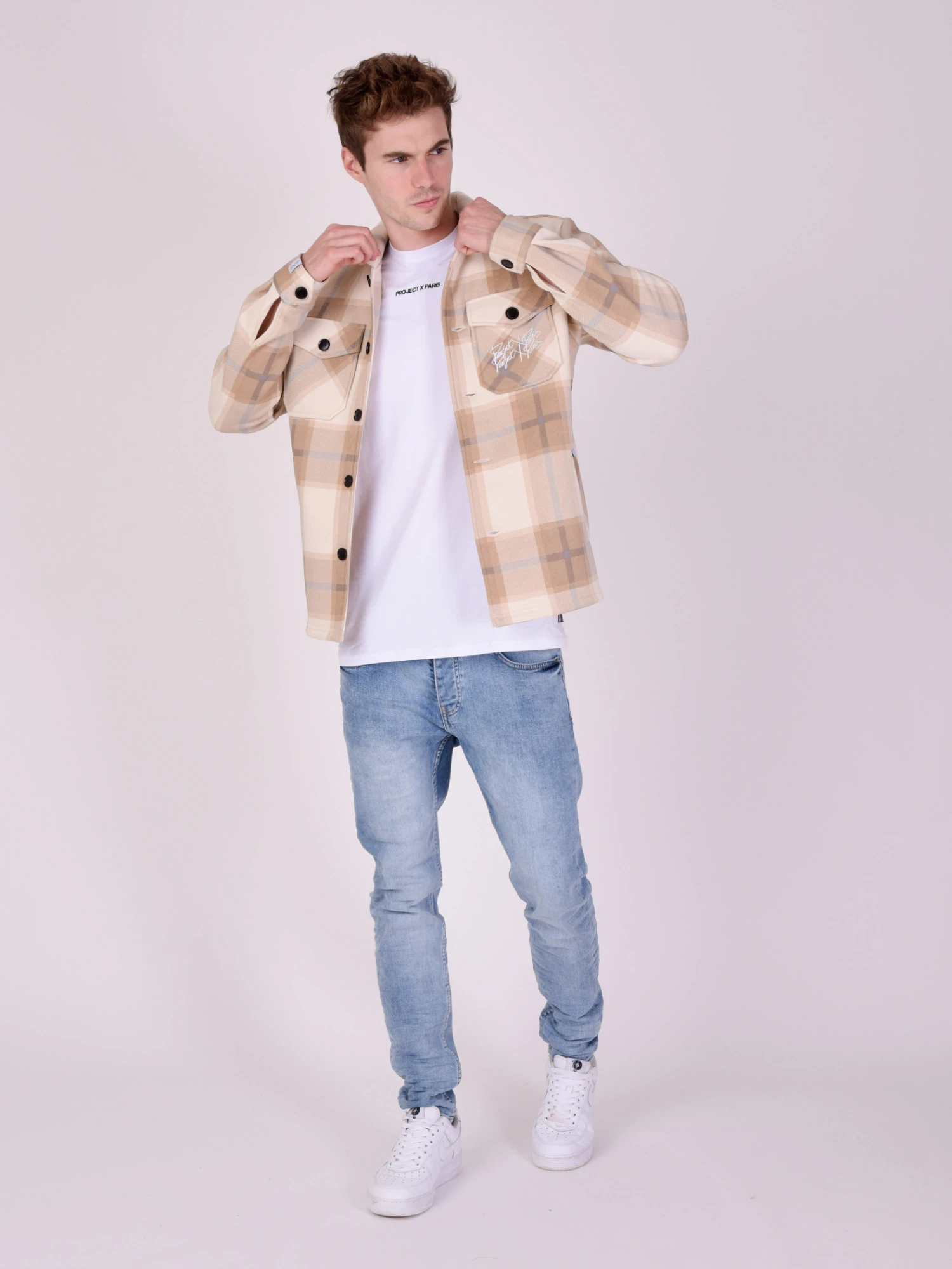 Surchemiseà Motif Maxi Carreaux Molleton – Image 3