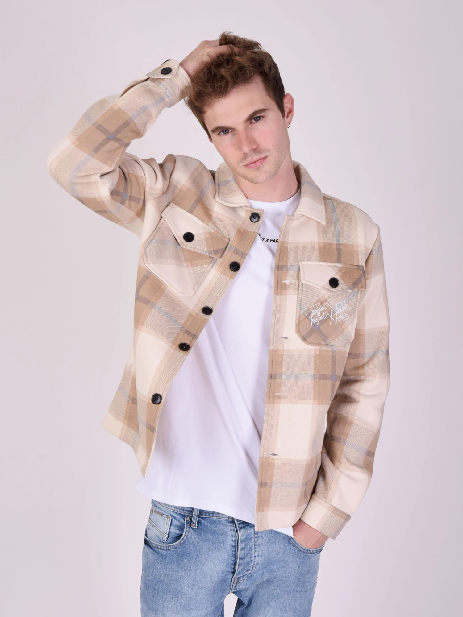 Surchemiseà Motif Maxi Carreaux Molleton – Image 5