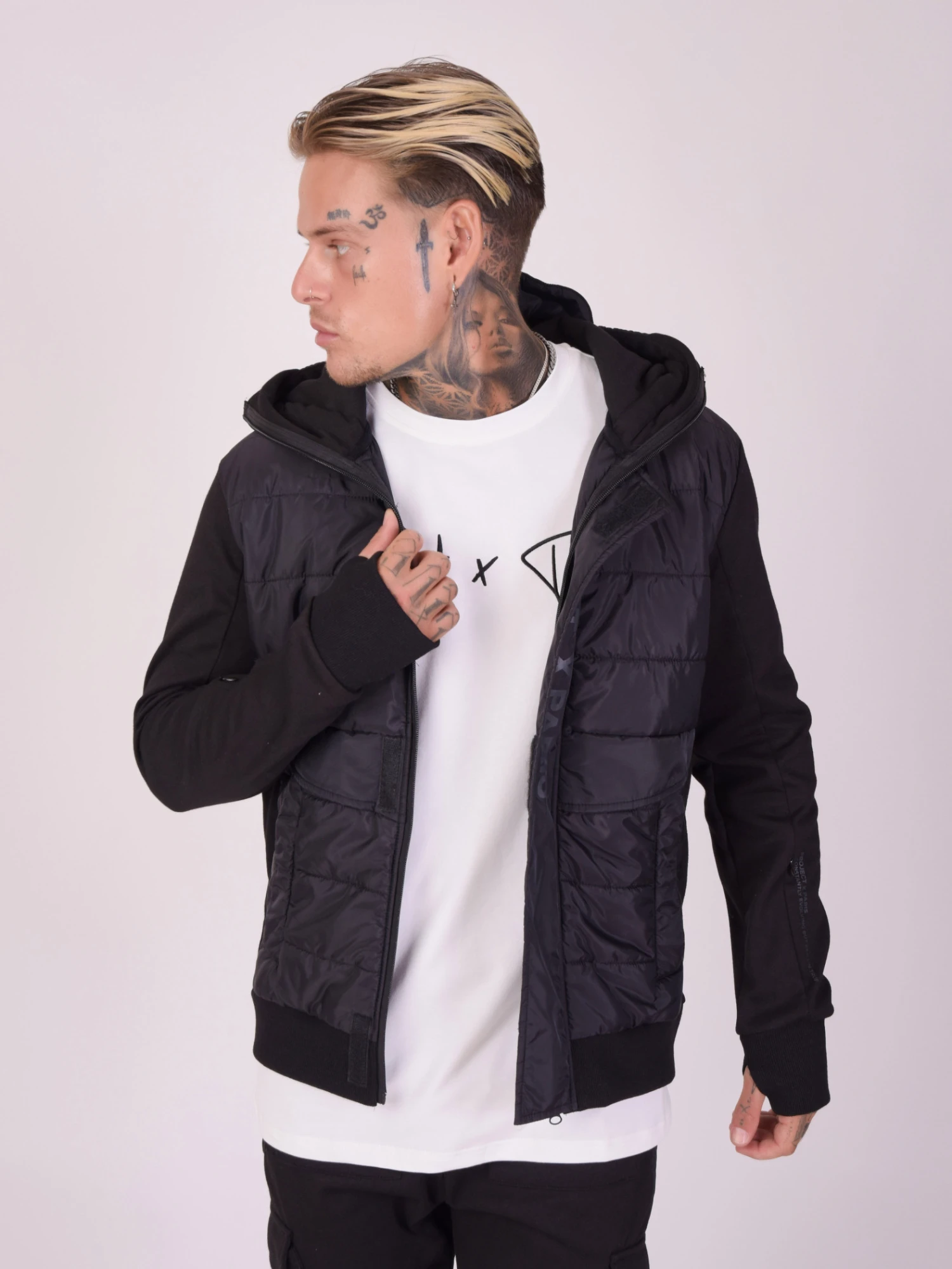 Veste à Capuche Bi-matière – Image 3