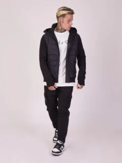 Veste à Capuche Bi-matière