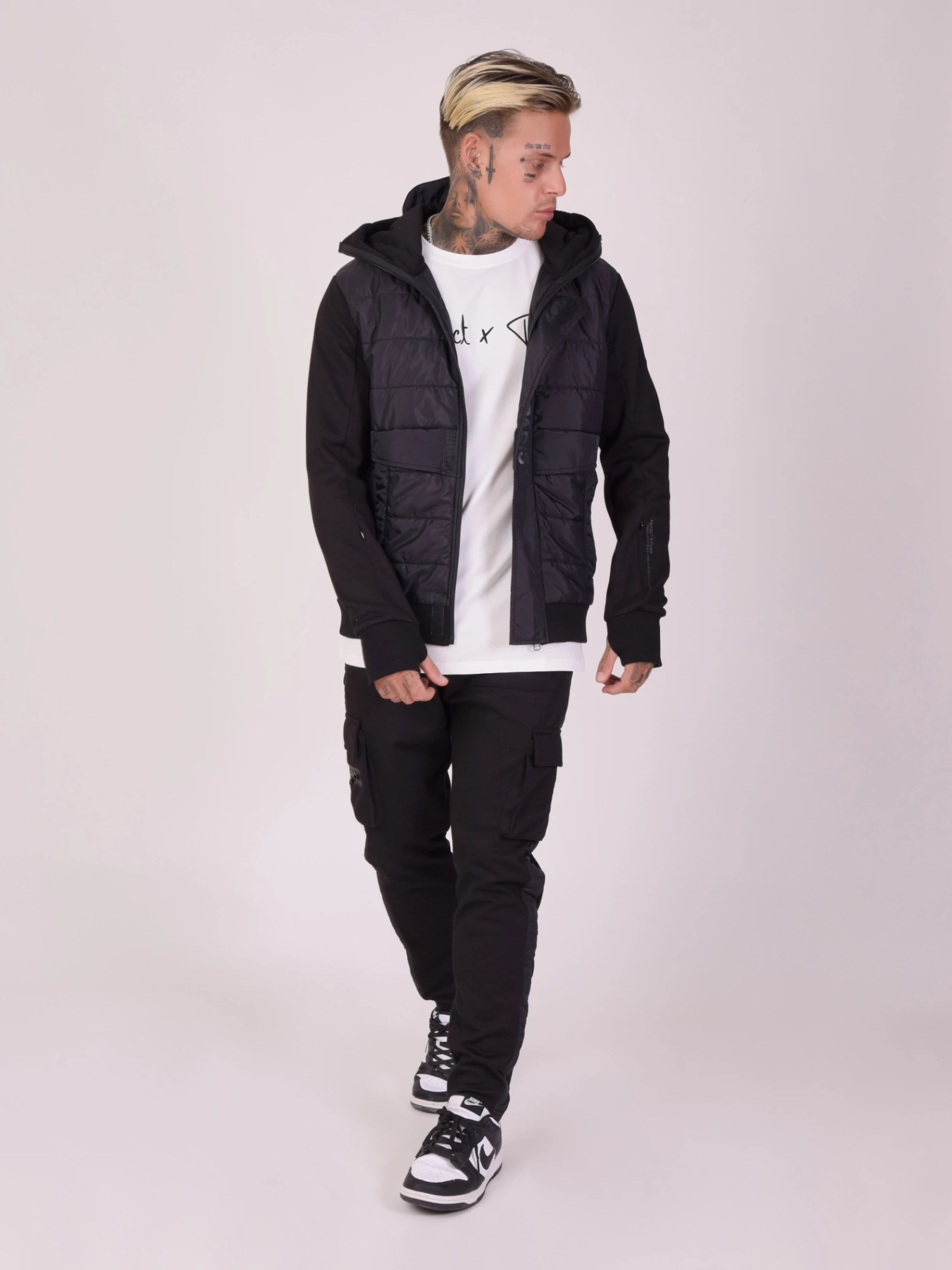 Veste à Capuche Bi-matière