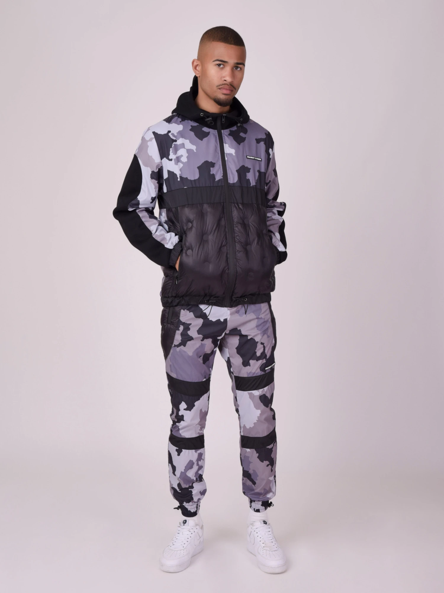 Veste Imprimé Camouflage Matelassage Rond – Image 4