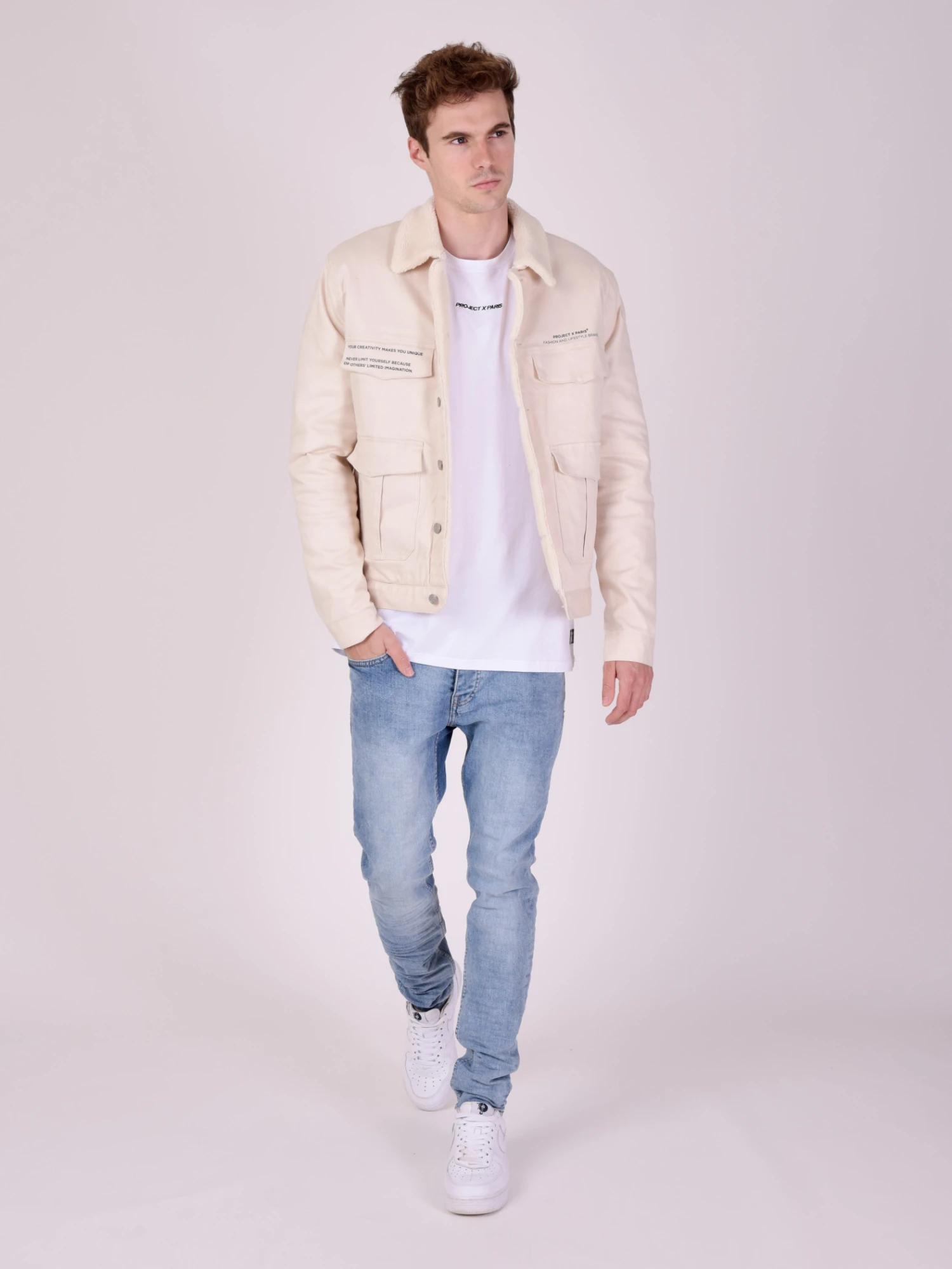 Blouson Col Et Doublure Effet Laine – Image 3