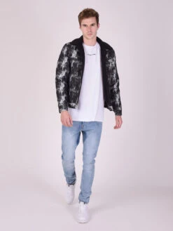Blouson Texturé Col Effet Laine
