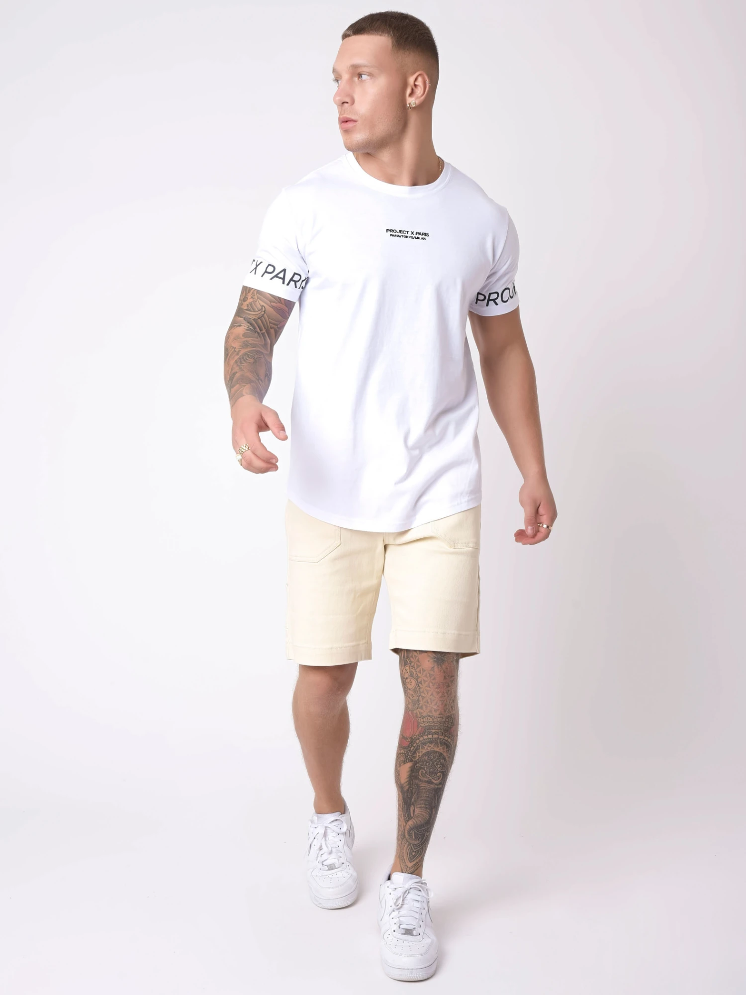 Short Style Denim Avec Empiècement Couture – Image 4