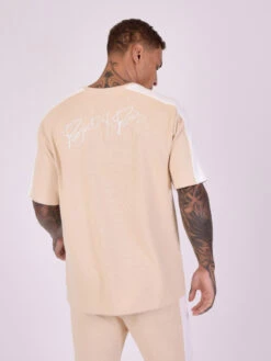 Tee-shirt Bicolore Style Maille