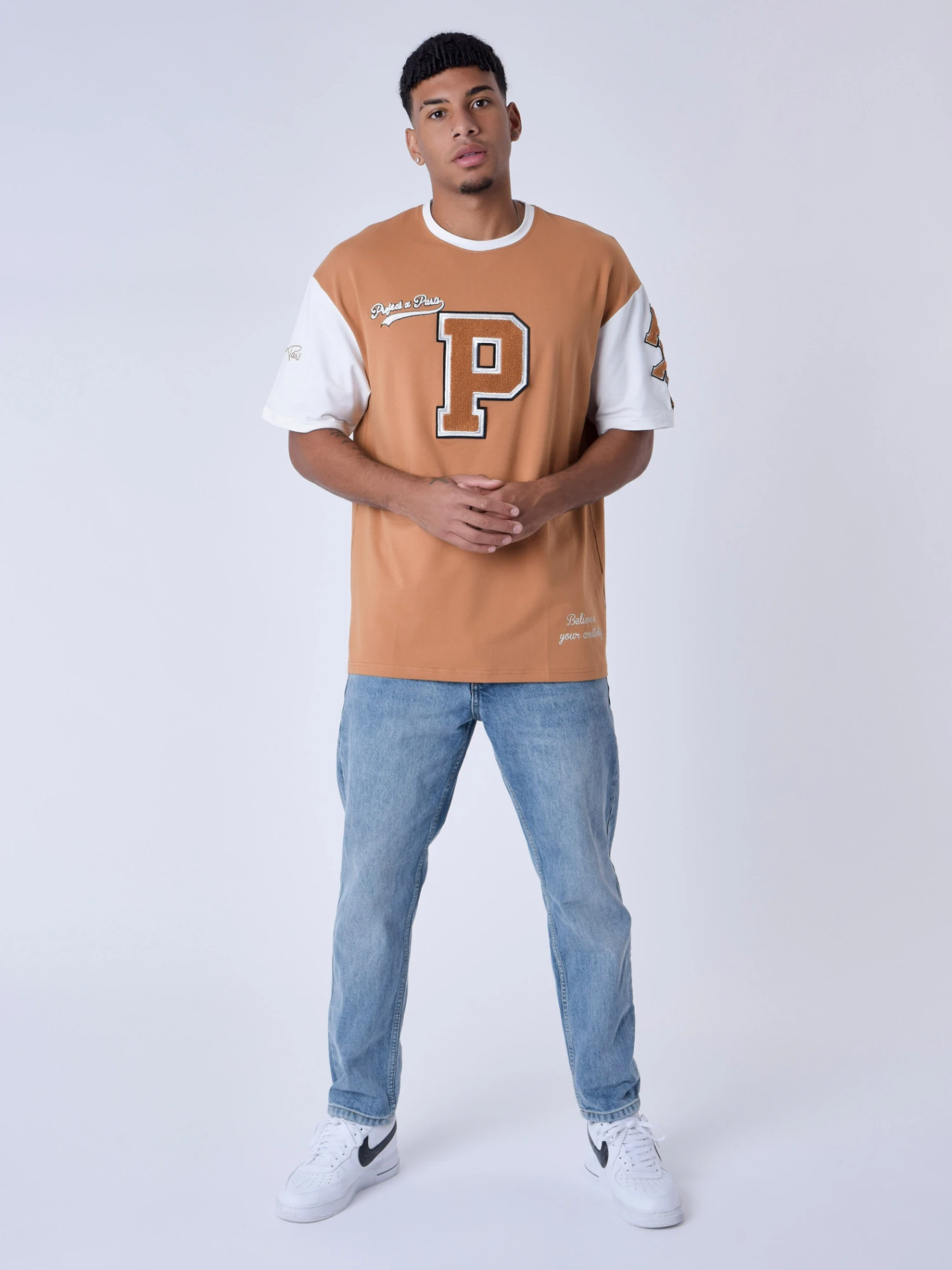 T-shirt Bicolore Style Universitaire – Image 5