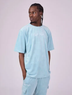 Tee-shirt En Velour Gaufré