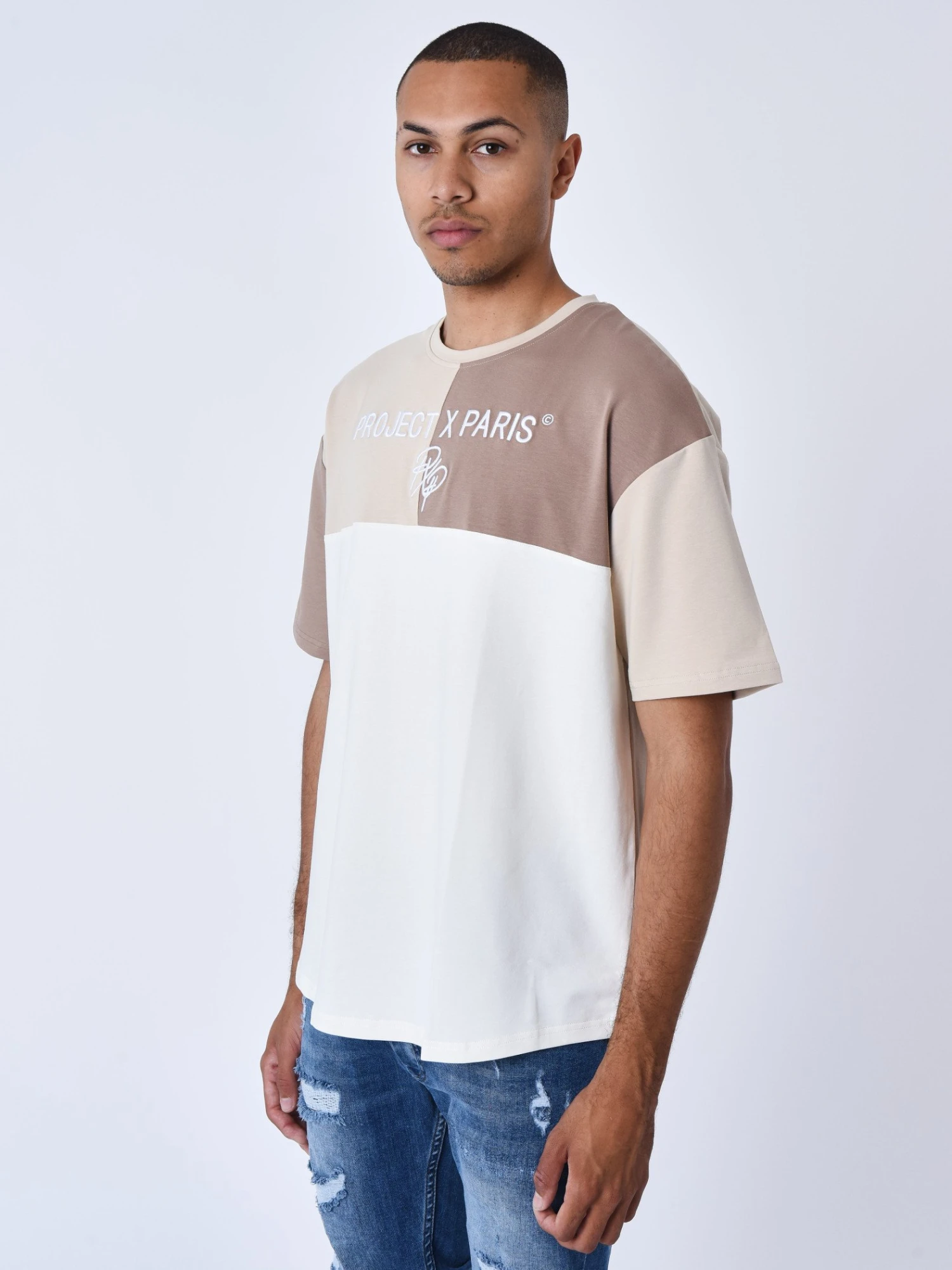 Tee-shirt Oversize Effet Color Block – Image 6