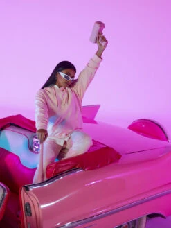 Sweat à Capuche Soft Avec Broderie Logo All Over