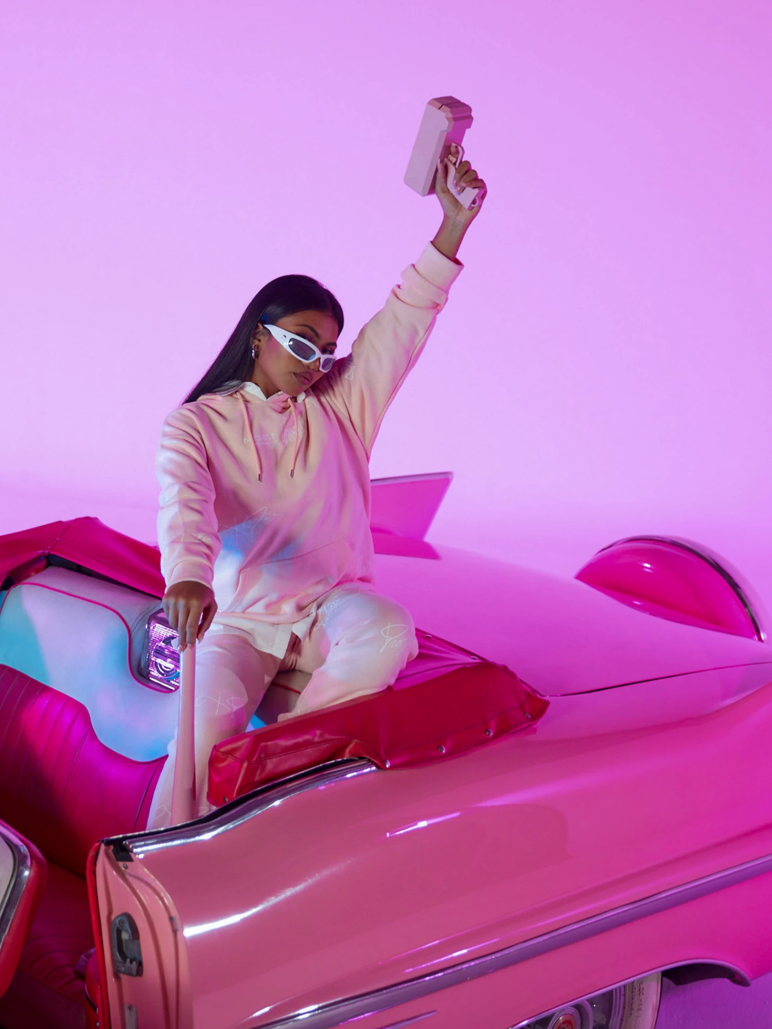 Sweat Ă Capuche Soft Avec Broderie Logo All Over