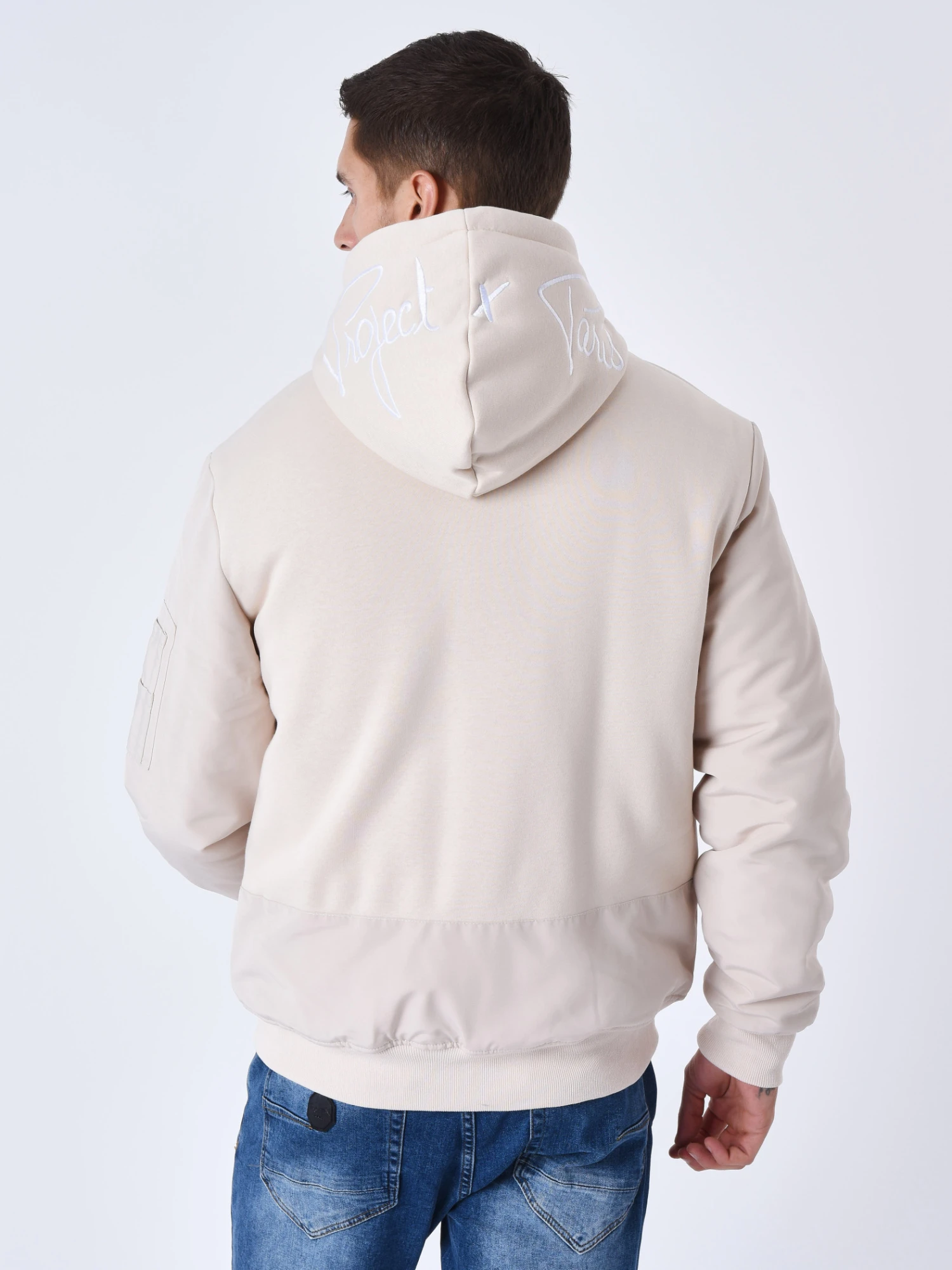 Veste à Capuche Bi-matière Doublure Moumoute – Image 4