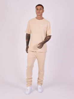 Bas De Jogging En Maille Avec Bande Sur Le Côté