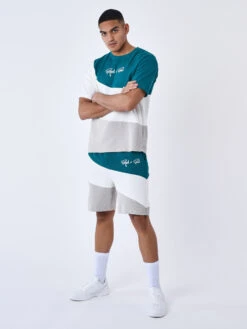 Tee Shirt Oversize Tricolore Style Maille