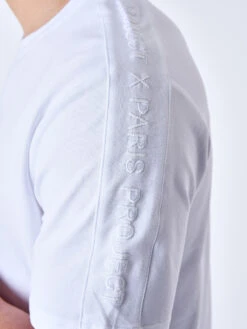 Tee-shirt Bande épaules Logo Project X Paris Brodé