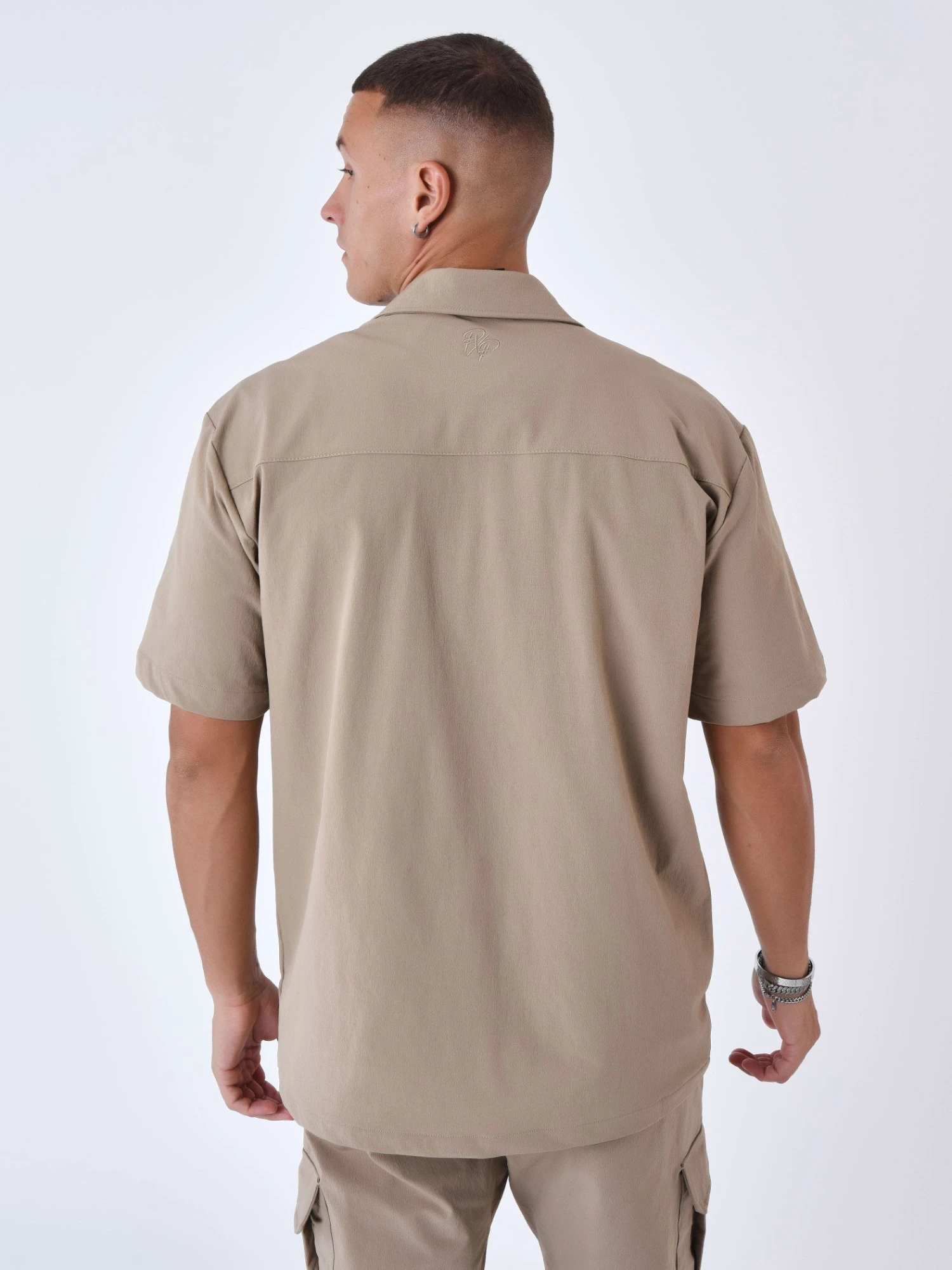 Chemise Manches Courtes Uni Texturé – Image 2