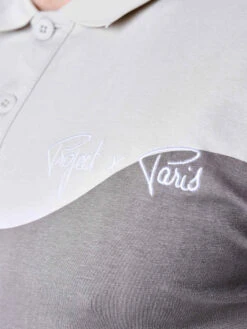 Polo Tricolore Effet Vague