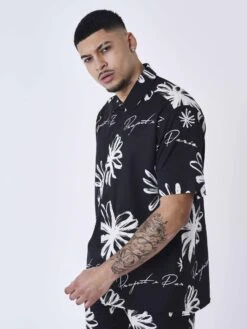 Chemise All Over Esquisse Fleurie