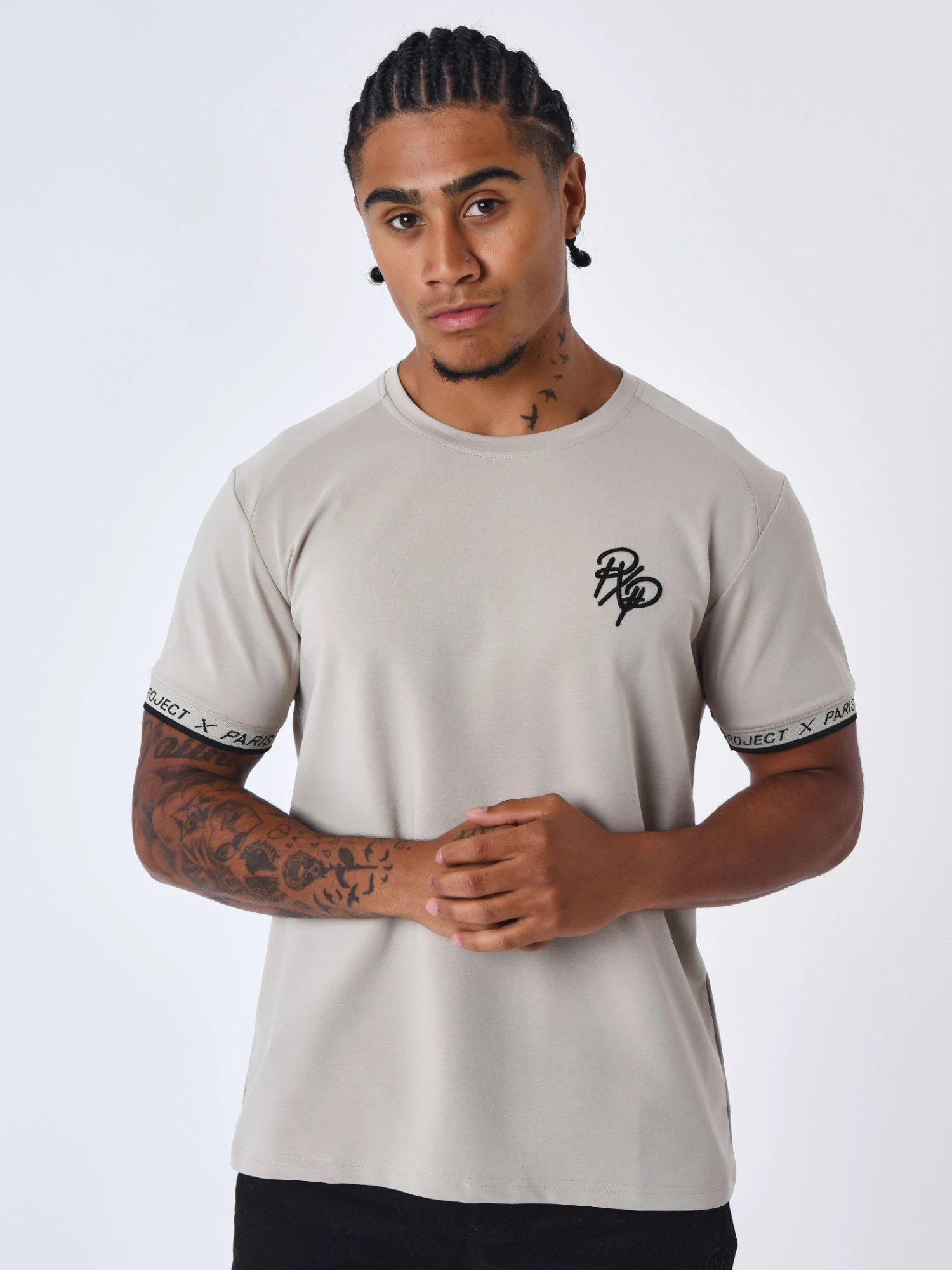 Tee Shirt A Bandes élastiques