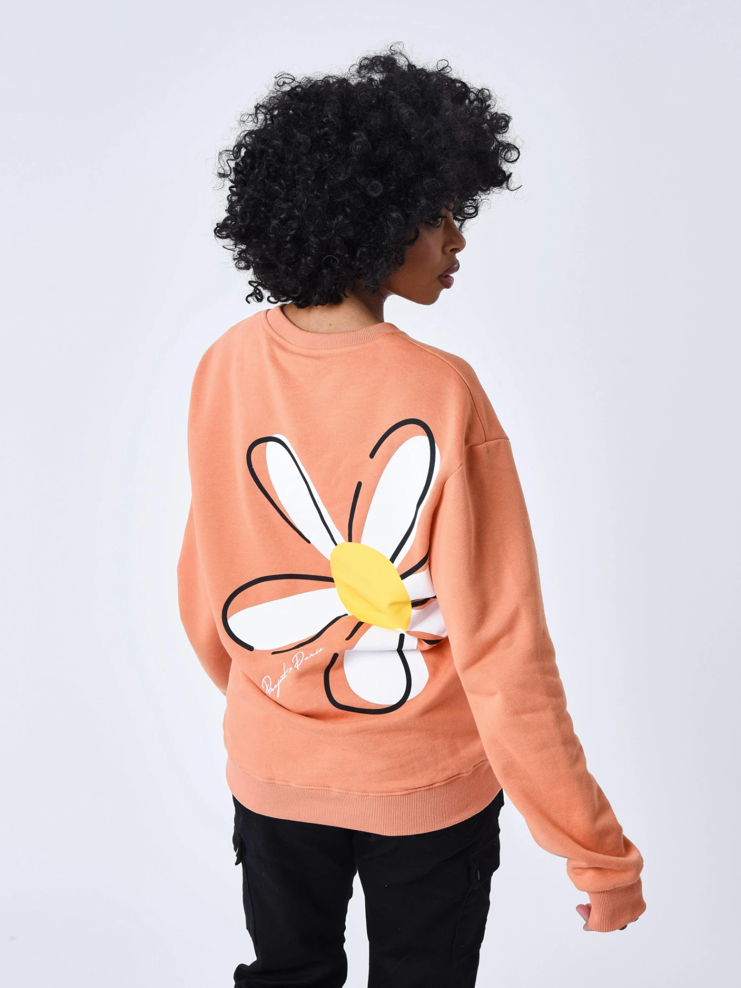 Sweat Col Rond Fleurs – Image 2