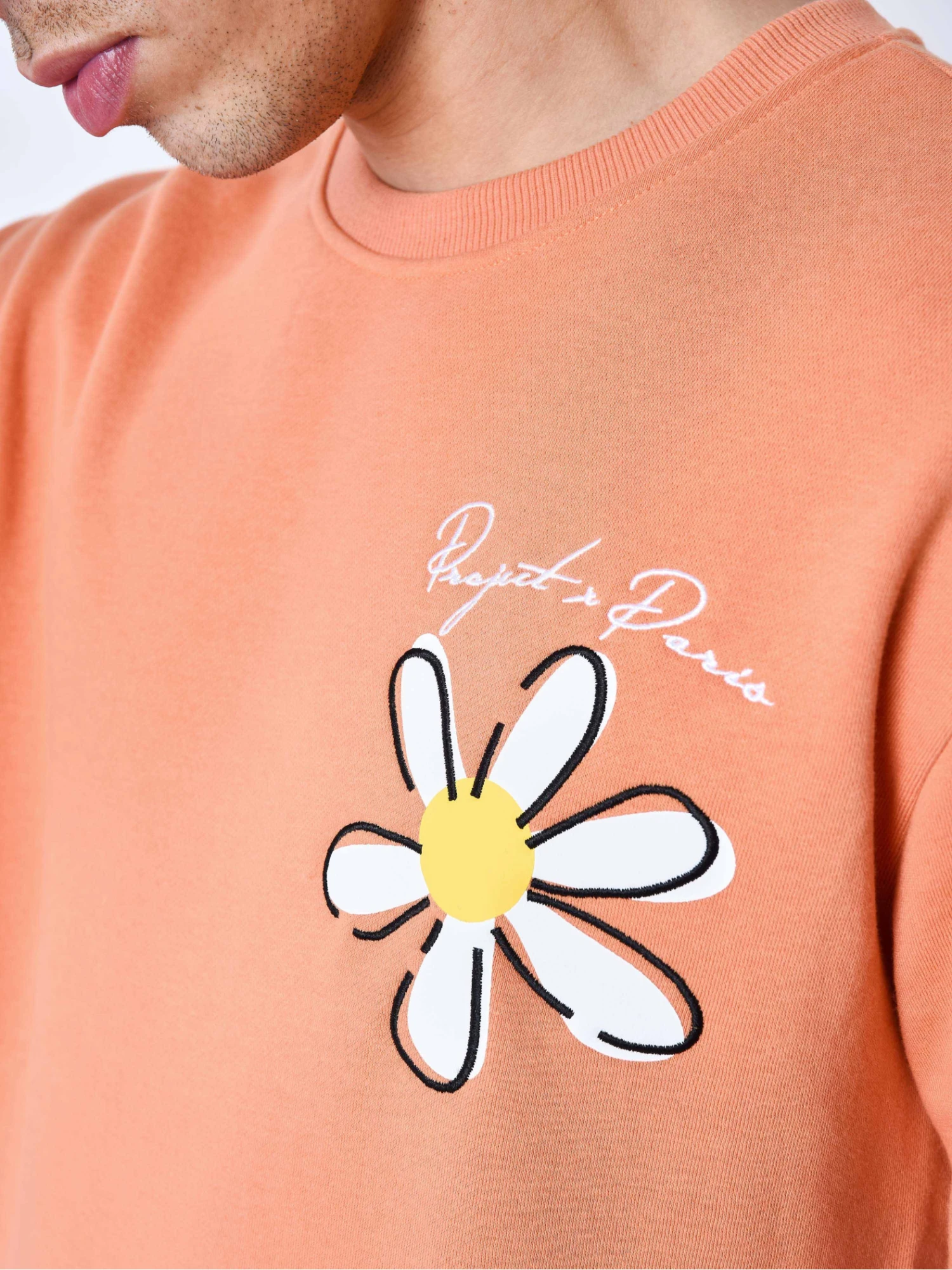 Sweat Col Rond Fleurs – Image 3
