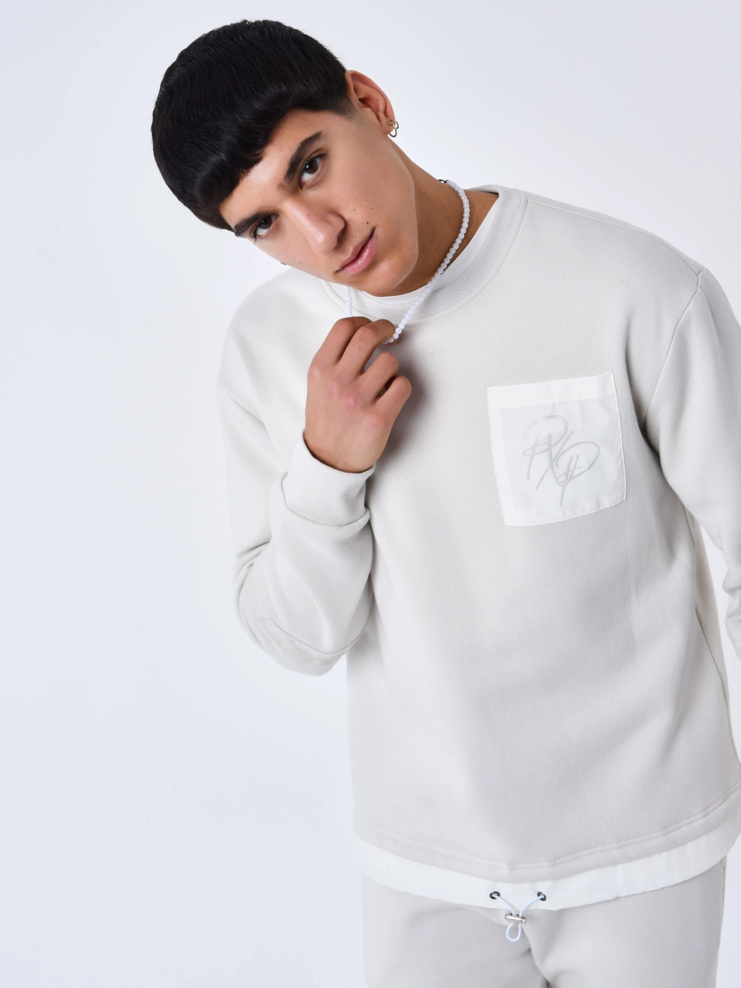 Sweat Col Rond Poche Réfléchissante – Image 6